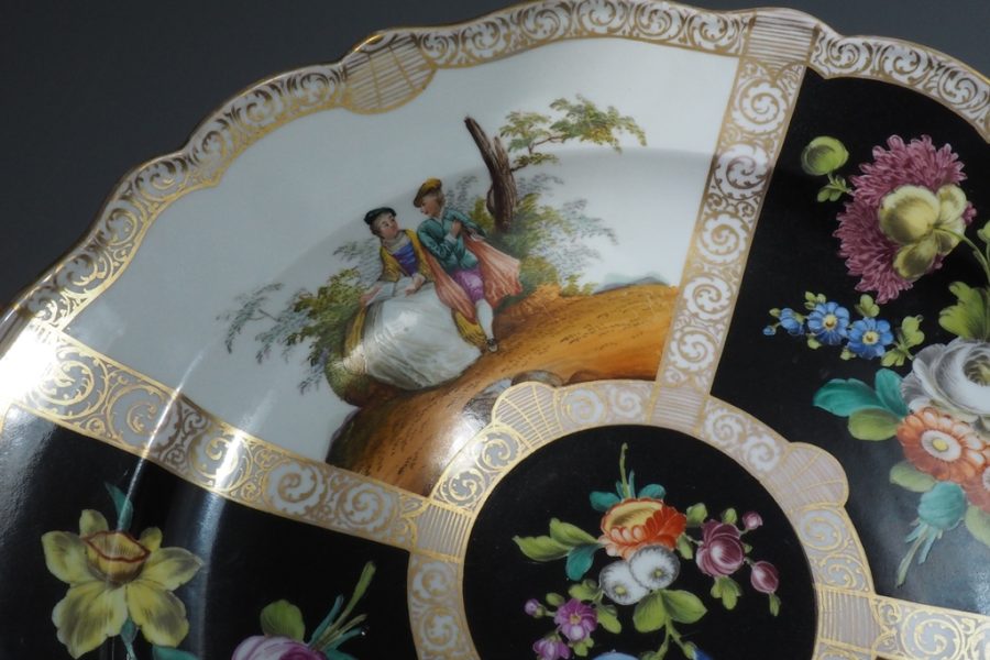 Plat en porcelaine, Meissen