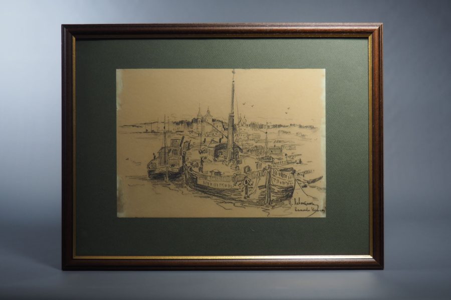 Isaac Levitan - Bateaux sur la Volga