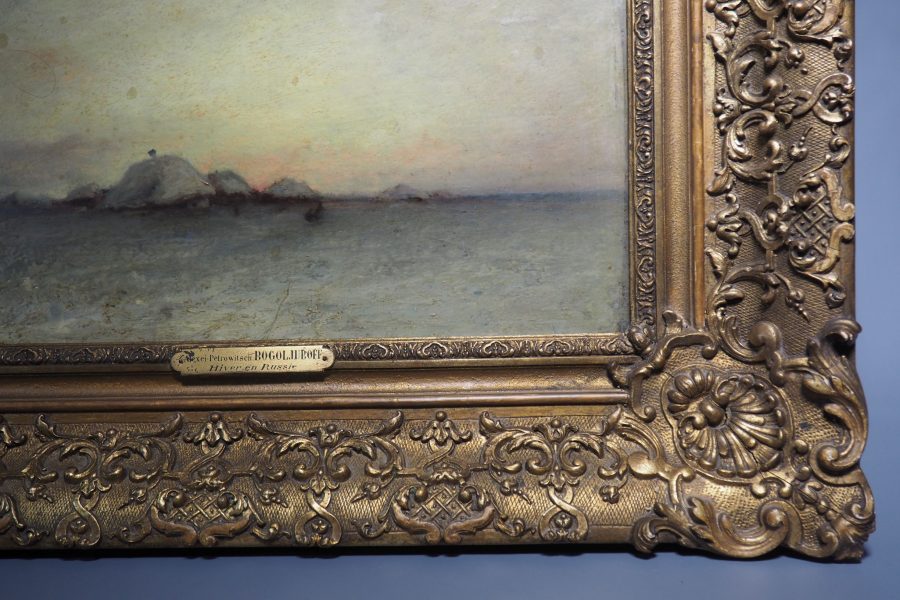 Картина Зима в России. А.П.Боголюбов