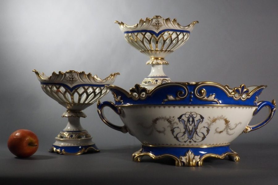 Garniture de cheminée François ALLUAUD - Limoges