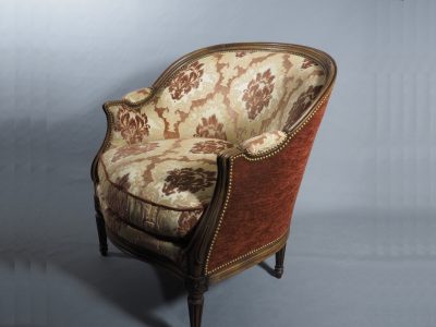 Fauteuil Bergère gondole style Transition (Louis XV–Louis XVI)