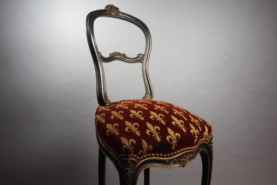 Chaise haute Napoléon III style Louis