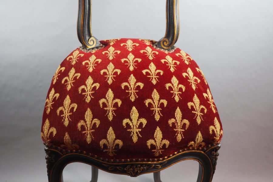Chaise haute Napoléon III style Louis