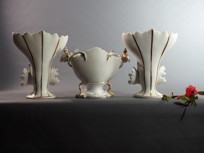 Par de jarrones de porcelana parisina del siglo XIX – Imagen 15