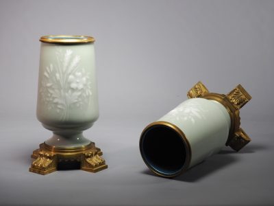 Paire de vases en porcelaine céladon - époque Napoléon III – Image 10
