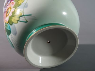 Cache-pot en porcelaine peint à la main - époque Napoléon III – Image 11
