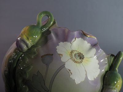Cache-pot en faïence - Keller & Guérin, Lunéville - Art nouveau – Image 11