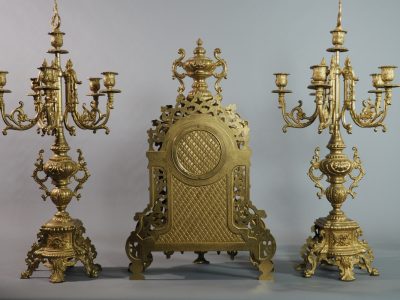 Grande garniture de cheminée - Néo-Renaissance- XIXe siècle – Image 11