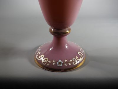 Vase en opaline rose époque Charles X (1824–1830) – Image 7