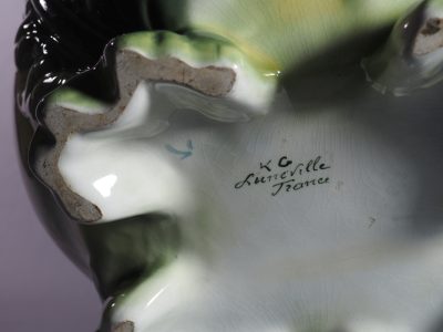 Cache-pot en faïence - Keller & Guérin, Lunéville - Art nouveau – Image 12