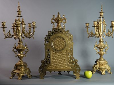 Grande garniture de cheminée - Néo-Renaissance- XIXe siècle – Image 12