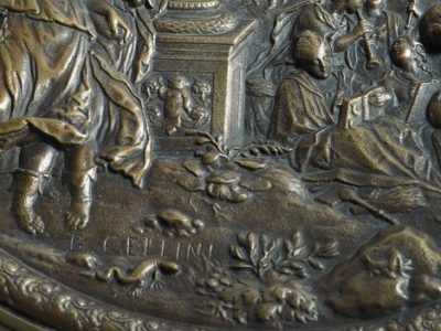 Grande coupe en bronze - XIXe siècle. – Image 14