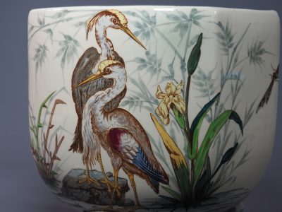 Garniture de cheminée en faïence Keller & Guérin - Lunéville – Image 9