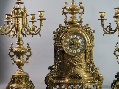 Grande garniture de cheminée - Néo-Renaissance- XIXe siècle – Image 4