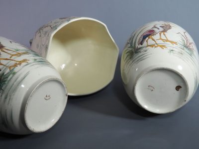 Garniture de cheminée en faïence Keller & Guérin - Lunéville – Image 13