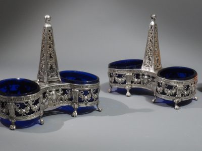 Paire de salières en argent XVIIIe siècle – Louis Joseph Bouty – Image 8