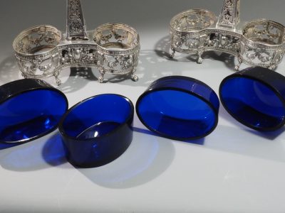 Paire de salières en argent XVIIIe siècle – Louis Joseph Bouty – Image 5