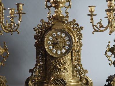 Grande garniture de cheminée - Néo-Renaissance- XIXe siècle – Image 5