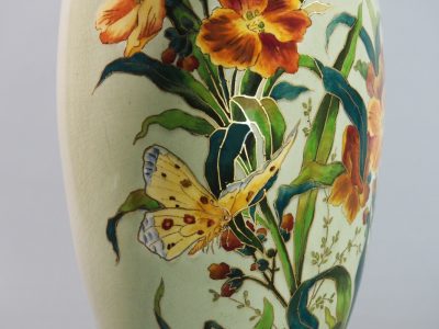 Vase en faïence de Sarreguemines  XIXe siècle – Image 4