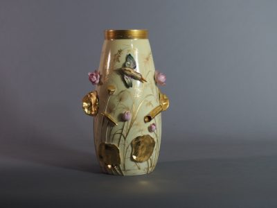 Vase en porcelaine de Limoges signé Gibus & Redon, modèle 658, vers 1875–1885