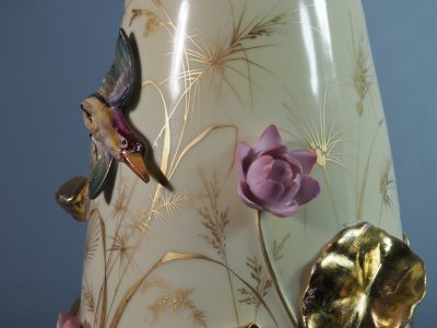 Vase en porcelaine de Limoges signé Gibus & Redon, modèle 658, vers 1875–1885