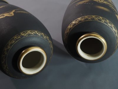 Vases Satsuma Japon - décor or peint main – Image 11