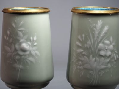 Paire de vases en porcelaine céladon - époque Napoléon III – Image 6