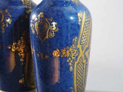 Paire de grands vases en porcelaine de Paris - milieu XIXe siècle – Image 7