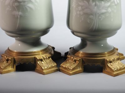 Paire de vases en porcelaine céladon - époque Napoléon III – Image 3
