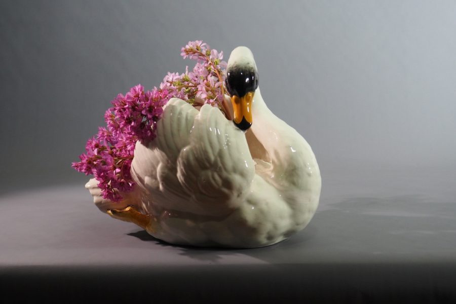 Jardinière « Cygne blanc » – Jérôme Massier, Vallauris, céramique Art nouveau, vers 1890–1900