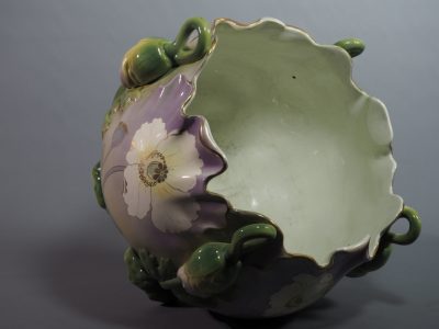 Cache-pot en faïence - Keller & Guérin, Lunéville - Art nouveau – Image 9
