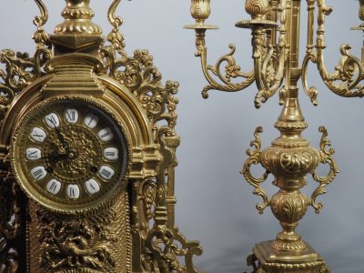 Grande garniture de cheminée - Néo-Renaissance- XIXe siècle – Image 8