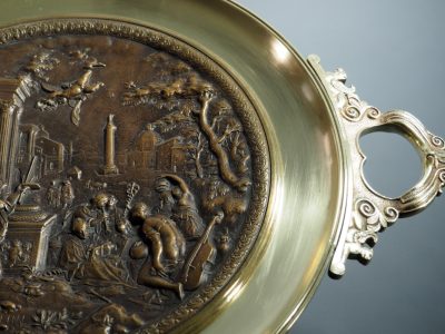 Grande coupe en bronze - XIXe siècle. – Image 9