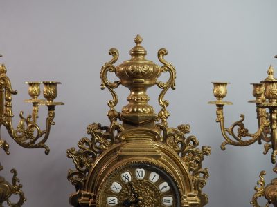 Grande garniture de cheminée - Néo-Renaissance- XIXe siècle – Image 9