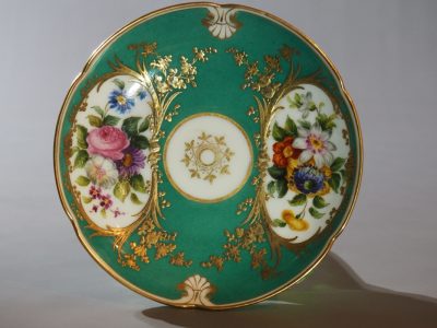 Tasse et soucoupe  - porcelaine de Paris XIXe - Rihouet – Image 5