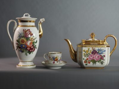 Théière Empire porcelaine de Paris XIXe siècle – Image 11