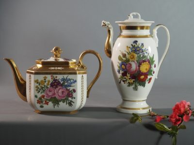 Théière Empire porcelaine de Paris XIXe siècle – Image 9