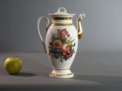 Théière Empire porcelaine de Paris XIXe siècle – Image 3