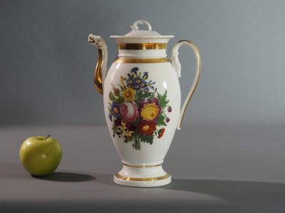 Théière Empire porcelaine de Paris XIXe siècle – Image 8