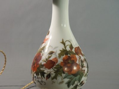 Paire de lampes en opaline peinte - XIXe siècle – Image 8
