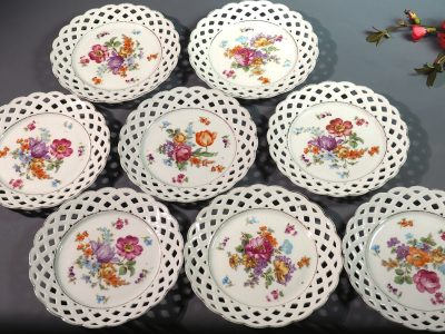 Assiettes en porcelaine ajourée Schumann Arzberg 1932–1944 – Image 5