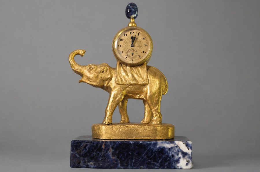 Pendule de table en bronze Ruffony