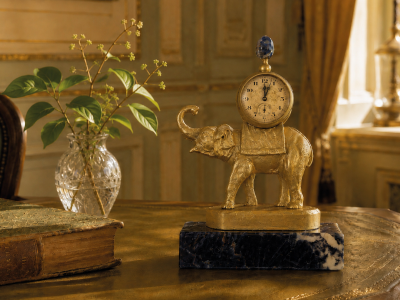 Pendule de table en bronze Ruffony