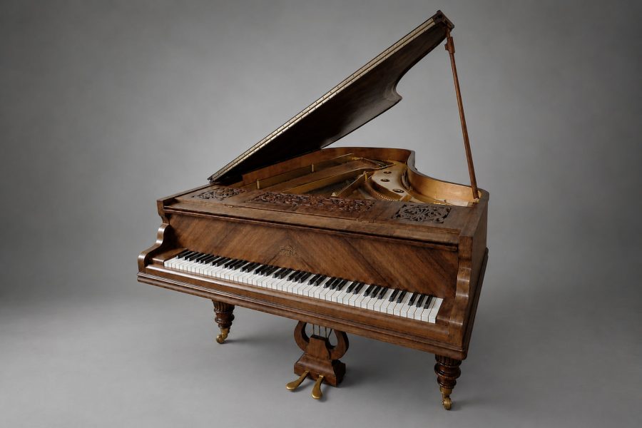 Piano à queue Érard 1911 en palissandre et marqueterie