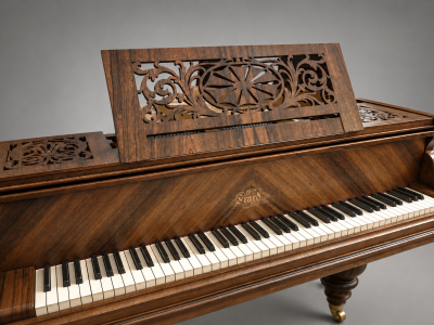Piano à queue Érard 1911 en palissandre et marqueterie