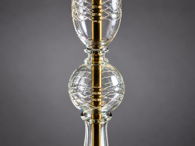 Grand lampadaire en cristal de Bohême Marie-Thérèse | Antik-France
