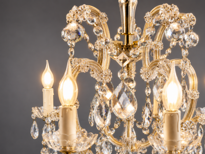 Grand lampadaire en cristal de Bohême Marie-Thérèse | Antik-France